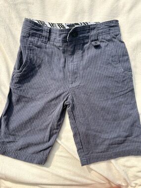 Shaun White Navy Shorts with White Pinstripes
